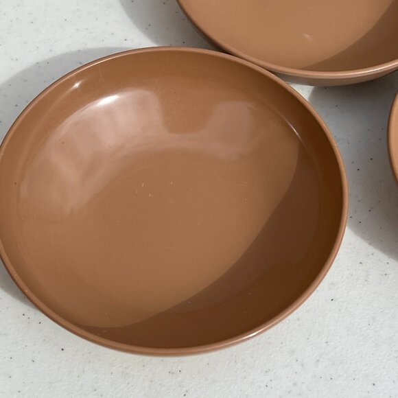 3 Vintage Small Berry Fruit Bowls Prolon Melmac #7405 Chocolate Brown Melamine. - Picture 2 of 6